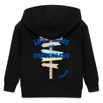 Chemins de vie - Veste à capuche enfant bio Stanley/Stella - noir - Dos