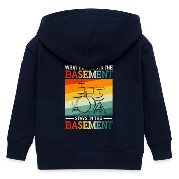 Drummer Drum Baguettes - Veste à capuche enfant bio Stanley/Stella - marine - Dos