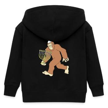 Hanoukka Hanoukka Hanoukka - Veste à capuche enfant bio Stanley/Stella - noir - Dos