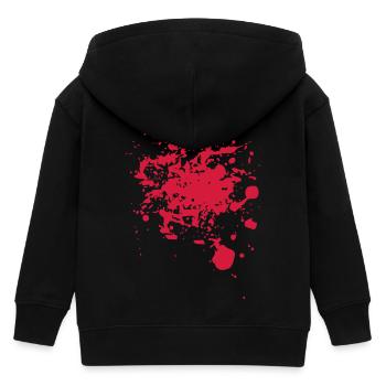 Blut - Kinder Organic Kapuzenjacke Mini Cultivator von Stanley/Stella - Schwarz - Hinten