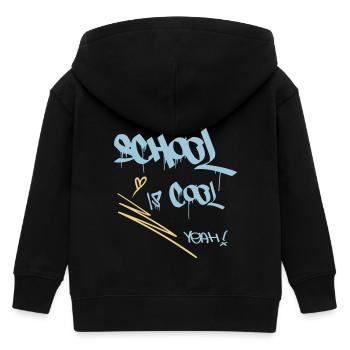 School is cool, Einschulung - Kinder Organic Kapuzenjacke Mini Cultivator von Stanley/Stella - Schwarz - Hinten