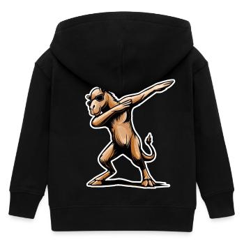 Stylisches Dabbing-Dromedar Design Geschenk - Kinder Organic Kapuzenjacke Mini Cultivator von Stanley/Stella - Schwarz - Hinten