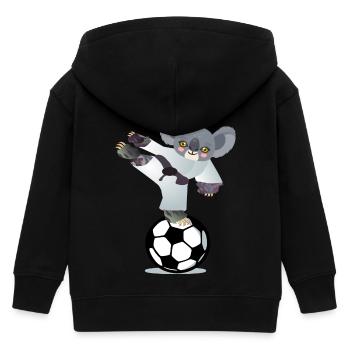 FUSSBALLSPIELER, JUDO-KARATE-ATHLET - Kinder Organic Kapuzenjacke Mini Cultivator von Stanley/Stella - Schwarz - Hinten