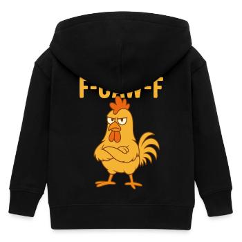 F-CAW-F Drôle de poulet - Veste à capuche enfant bio Stanley/Stella - noir - Dos