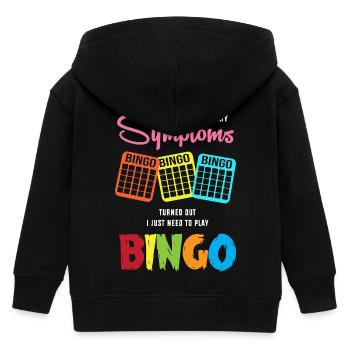 Bingo - Kids Organic Zip-up Hoodie by Stanley/Stella - black - Back