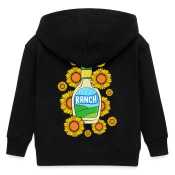 dressing - Kids Organic Zip-up Hoodie by Stanley/Stella - black - Back