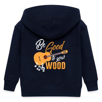 Musique Guitare Guitariste - Veste à capuche enfant bio Stanley/Stella - marine - Dos