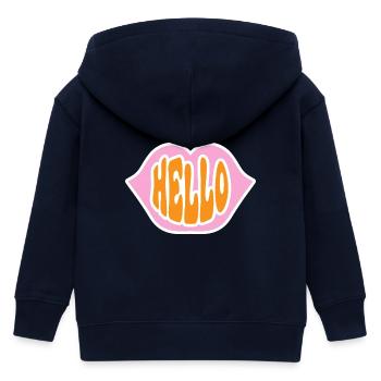 Hello Summer - Kinder Organic Kapuzenjacke Mini Cultivator von Stanley/Stella - Navy - Hinten