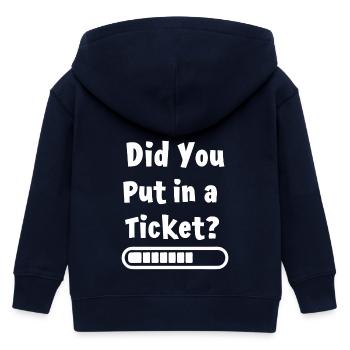 Avez-vous créé un billet ? Mème informatique drôle - Veste à capuche enfant bio Stanley/Stella - marine - Dos