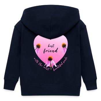 Meilleur ami - Veste à capuche enfant bio Stanley/Stella - marine - Dos