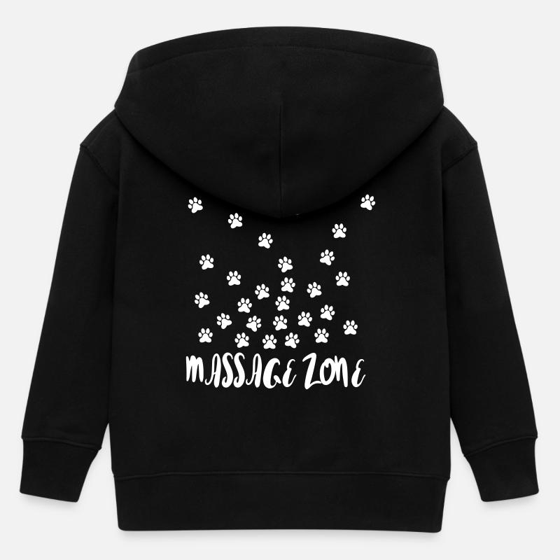 Massage Zone - Veste à capuche enfant bio Stanley/Stella - noir
