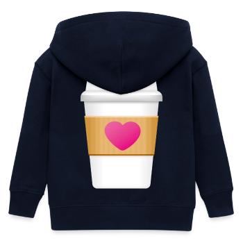 Smiley Coffe Mug - Veste à capuche enfant bio Stanley/Stella - marine - Dos
