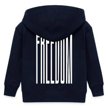 Freedom pour tous. - Veste à capuche enfant bio Stanley/Stella - marine - Dos