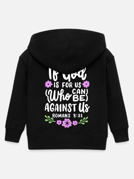 Christlicher Bibelvers Religiös - Kinder Organic Kapuzenjacke Mini Cultivator von Stanley/Stella - Schwarz