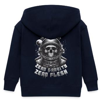 Skull Astronaut: Skullstronaut, Schwerelosigkeit - Kinder Organic Kapuzenjacke Mini Cultivator von Stanley/Stella - Navy - Hinten