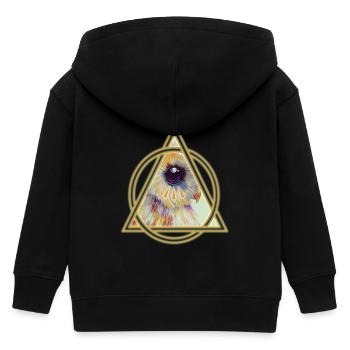 Illuminati Owl - Veste à capuche enfant bio Stanley/Stella - noir - Dos