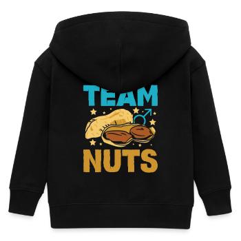 Gender Reveal Team boy nuts - Kinder Organic Kapuzenjacke Mini Cultivator von Stanley/Stella - Schwarz - Hinten