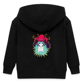 Leave Me Alone - Kinder Organic Kapuzenjacke Mini Cultivator von Stanley/Stella - Schwarz - Hinten
