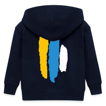 flag Canaria - Kinder Organic Kapuzenjacke Mini Cultivator von Stanley/Stella - Navy - Hinten