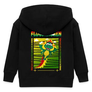 Drachen Besitzer - Kinder Organic Kapuzenjacke Mini Cultivator von Stanley/Stella - Schwarz - Hinten