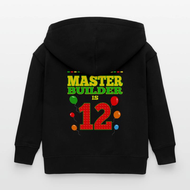 garçons biMaster Builder 12 ans Bâtiment en blocs Veste à capuche enfant bio Stanley/Stella