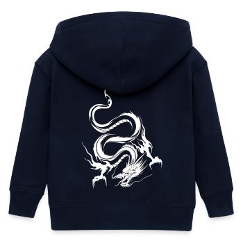 dragon_blanc - Kinder Organic Kapuzenjacke Mini Cultivator von Stanley/Stella - Navy - Hinten