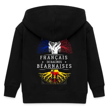 Racines Béarnaises - Veste à capuche enfant bio Stanley/Stella - noir - Dos