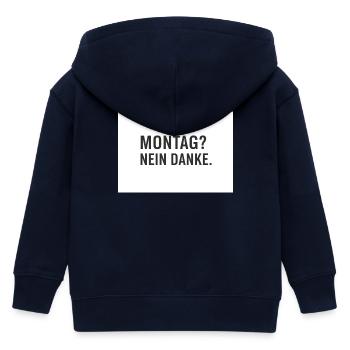 Montag? Nein Danke. - Kinder Organic Kapuzenjacke Mini Cultivator von Stanley/Stella - Navy - Hinten