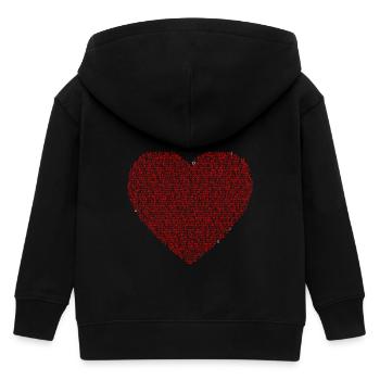 cœur - Veste à capuche enfant bio Stanley/Stella - noir - Dos
