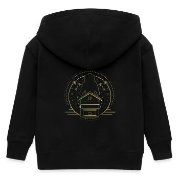 Imker - Kinder Organic Kapuzenjacke Mini Cultivator von Stanley/Stella - Schwarz - Hinten