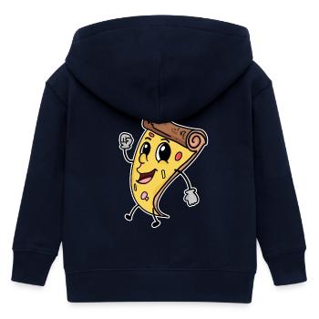 Pizza - Kinder Organic Kapuzenjacke Mini Cultivator von Stanley/Stella - Navy - Hinten
