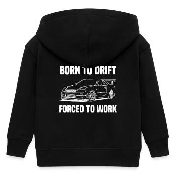 born to drift white - Kinder Organic Kapuzenjacke Mini Cultivator von Stanley/Stella - Schwarz - Hinten