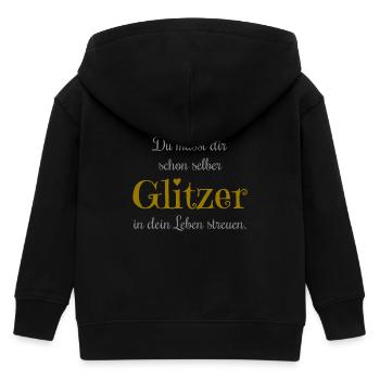 glitzer - Kinder Organic Kapuzenjacke Mini Cultivator von Stanley/Stella - Schwarz - Hinten