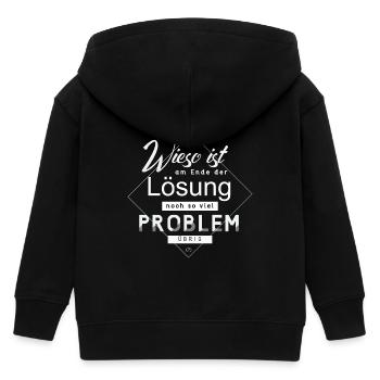 Lösung Problem - Kinder Organic Kapuzenjacke Mini Cultivator von Stanley/Stella - Schwarz - Hinten