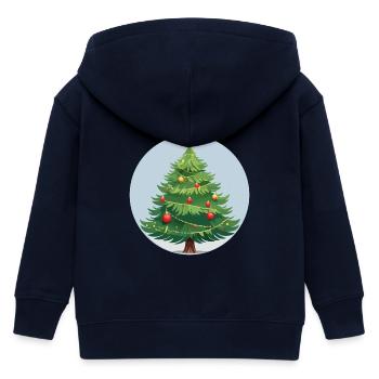 Arbre de Noël - Veste à capuche enfant bio Stanley/Stella - marine - Dos