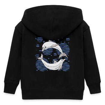 Delphine - Kinder Organic Kapuzenjacke Mini Cultivator von Stanley/Stella - Schwarz - Hinten