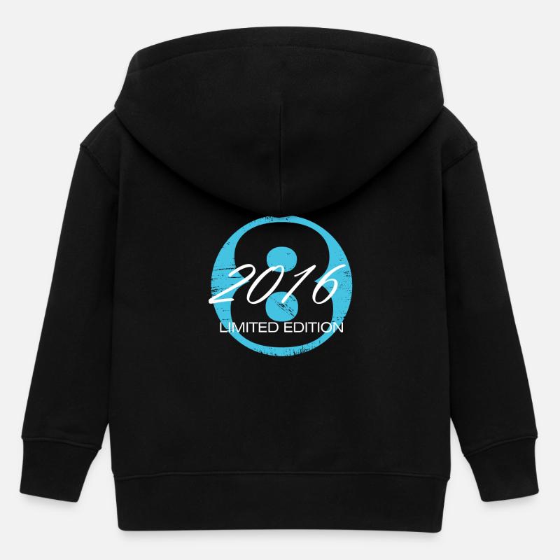 8 ans d’âge Edition limitée - Veste à capuche enfant bio Stanley/Stella - noir
