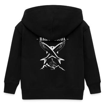 Bagna cauda - Veste à capuche enfant bio Stanley/Stella - noir - Dos