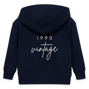 Anniversaire 1990 vintage - Veste à capuche enfant bio Stanley/Stella - marine - Dos