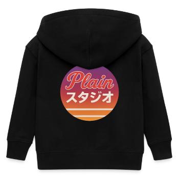 plain studio japanstyle - Kinder Organic Kapuzenjacke Mini Cultivator von Stanley/Stella - Schwarz - Hinten