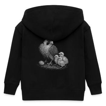 Wanderfalke - Kinder Organic Kapuzenjacke Mini Cultivator von Stanley/Stella - Schwarz - Hinten
