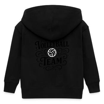 Volleyball Team - Kinder Organic Kapuzenjacke Mini Cultivator von Stanley/Stella - Schwarz - Hinten
