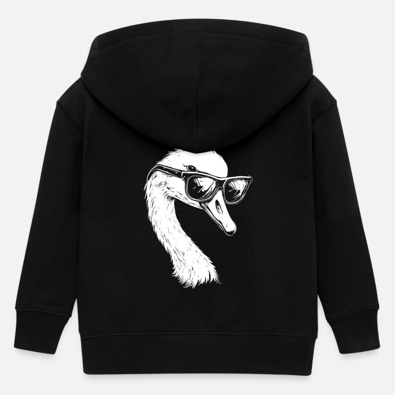 Cool Schwan Sonnenbrille Sommer - Kinder Organic Kapuzenjacke Mini Cultivator von Stanley/Stella - Schwarz