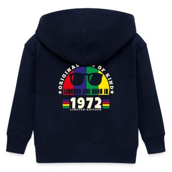 Original - Einzigartiges Geburtstagsgeschenk aus dem Jahr 1972. - Kinder Organic Kapuzenjacke Mini Cultivator von Stanley/Stella - Navy - Hinten
