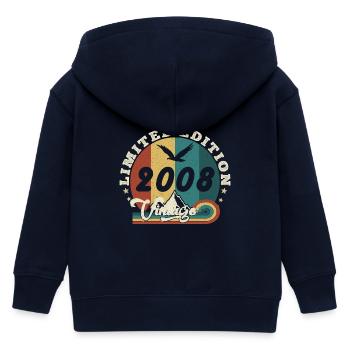 Jahrgang 2009 Retro - Bestseller - Kinder Organic Kapuzenjacke Mini Cultivator von Stanley/Stella - Navy - Hinten