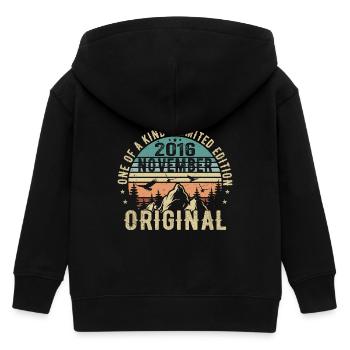 November 2016 Geburtstag Geschenk - November 2016 - Kinder Organic Kapuzenjacke Mini Cultivator von Stanley/Stella - Schwarz - Hinten