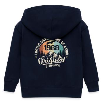 February 1968 - Cadeau Février 1968 - Veste à capuche enfant bio Stanley/Stella - marine - Dos