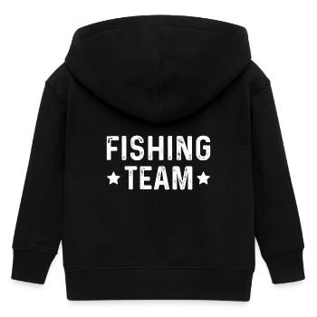 Fishing Team - Kinder Organic Kapuzenjacke Mini Cultivator von Stanley/Stella - Schwarz - Hinten