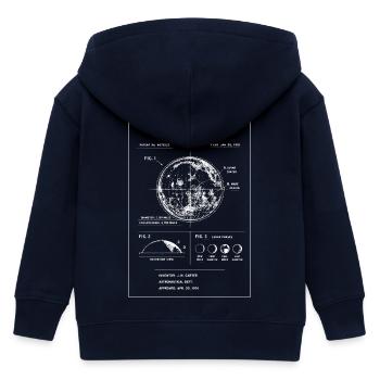 Carte Lunaire Modèle Lunaire - Veste à capuche enfant bio Stanley/Stella - marine - Dos