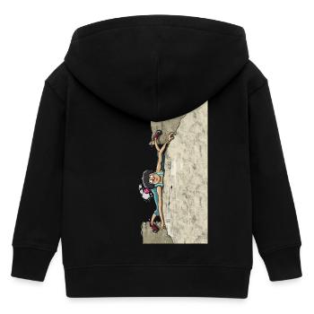 Escalade d’intersection - Veste à capuche enfant bio Stanley/Stella - noir - Dos